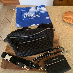 MZ Wallace Sling Crossbody  bag in Black